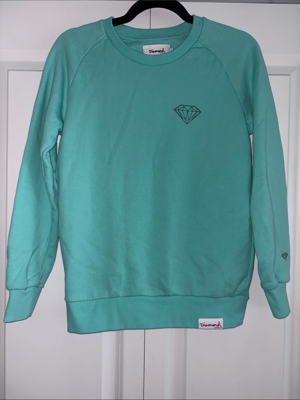 Diamond Supply Co. Mint Green Pullover Sweater Size S